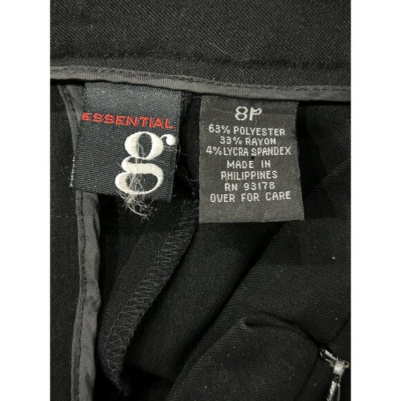 Essential G Womens Dress Ankle Pants Size 8P Polyester Rayon Blend - Picture 5 of 8